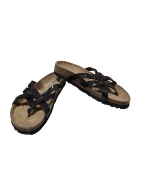 Betula Birkenstock Patent Leather Bohemian Sandals